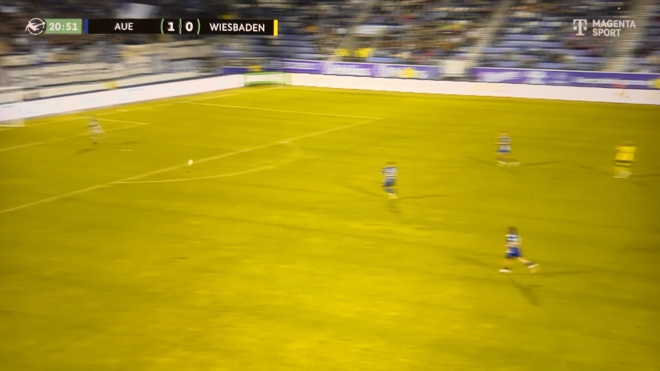 24.09.24, Erzgebirge Aue - SVWW 2:1, Screenshot Magenta Sport