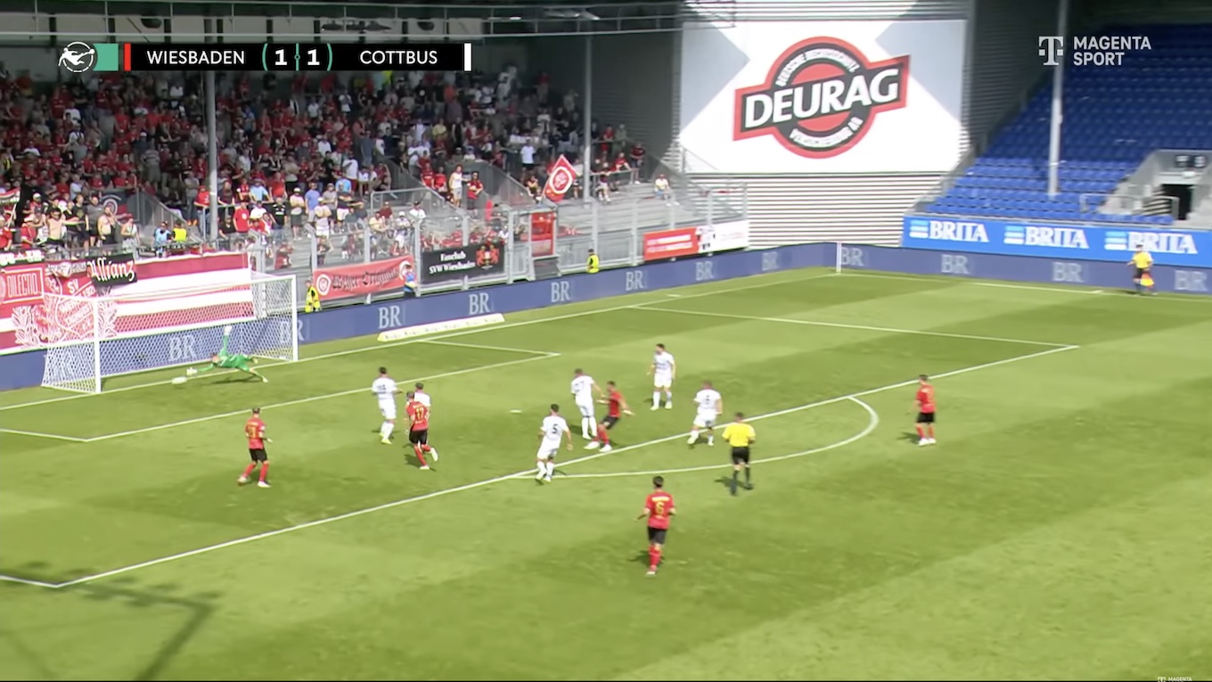 01.09.24, SVWW - Energie Cottbus 2:1, Screenshot Magenta Sport