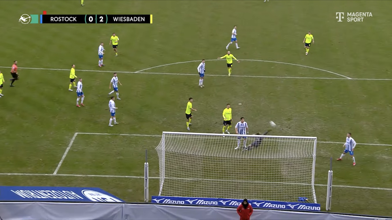 25.01.25, Hansa Rostock - SVWW 1:4, Screenshot Magenta Sport