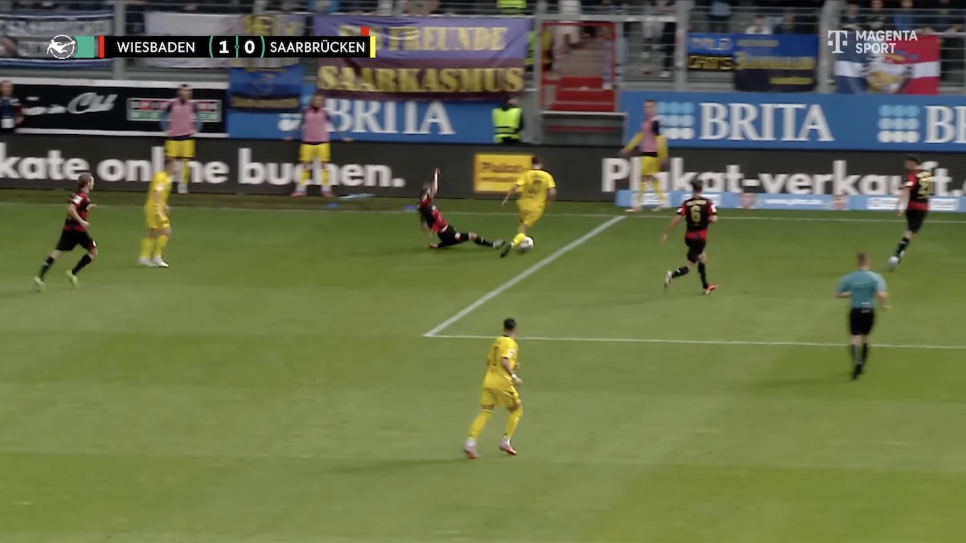 27.09.25, SVWW - 1. FC Saarbrücken 1:1, Screenshot Magenta Sport