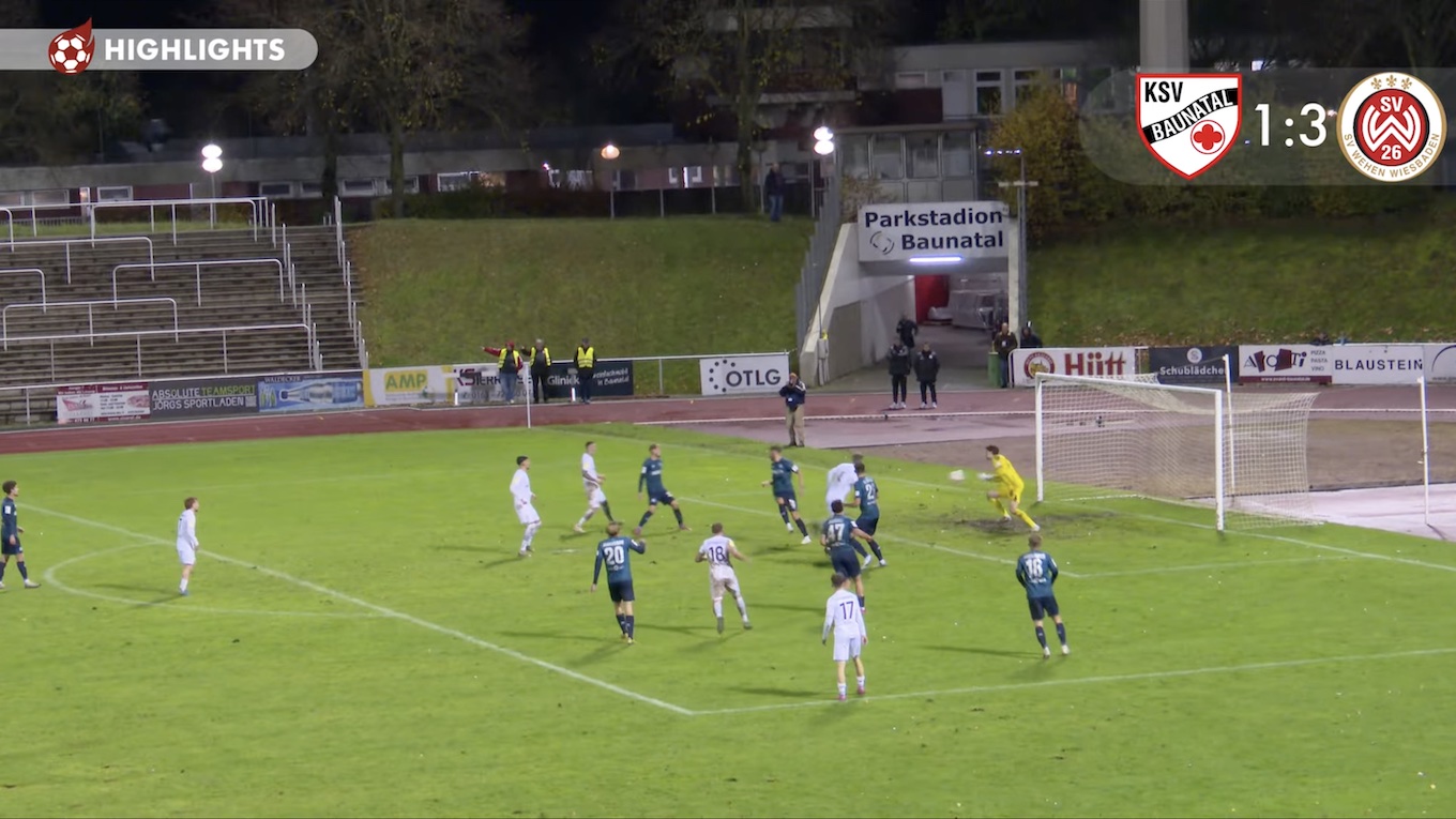 28.10.25, KSV Baunatal - SVWW 1:3, Screenshot Torgranate