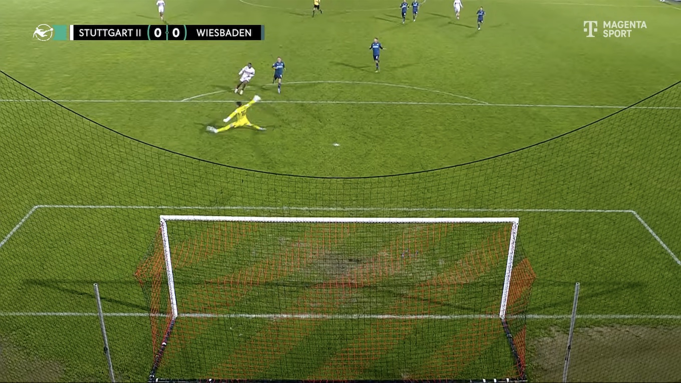 30.09.25, VfB Stuttgart II - SVWW 0:0, Foto: Screenshot Magenta Sport