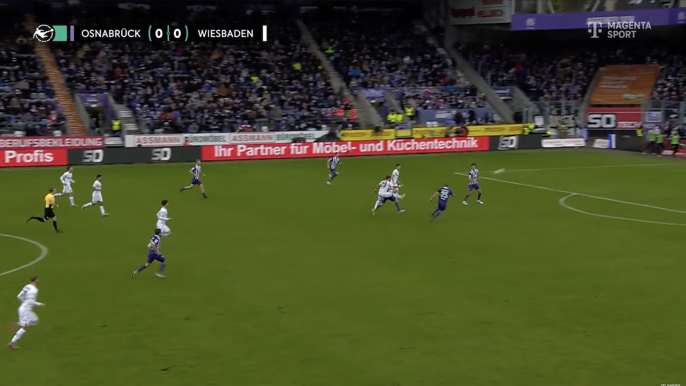 06.12.25, VfL Osnabrück - SVWW 0:1, Screenshot Magenta Sport