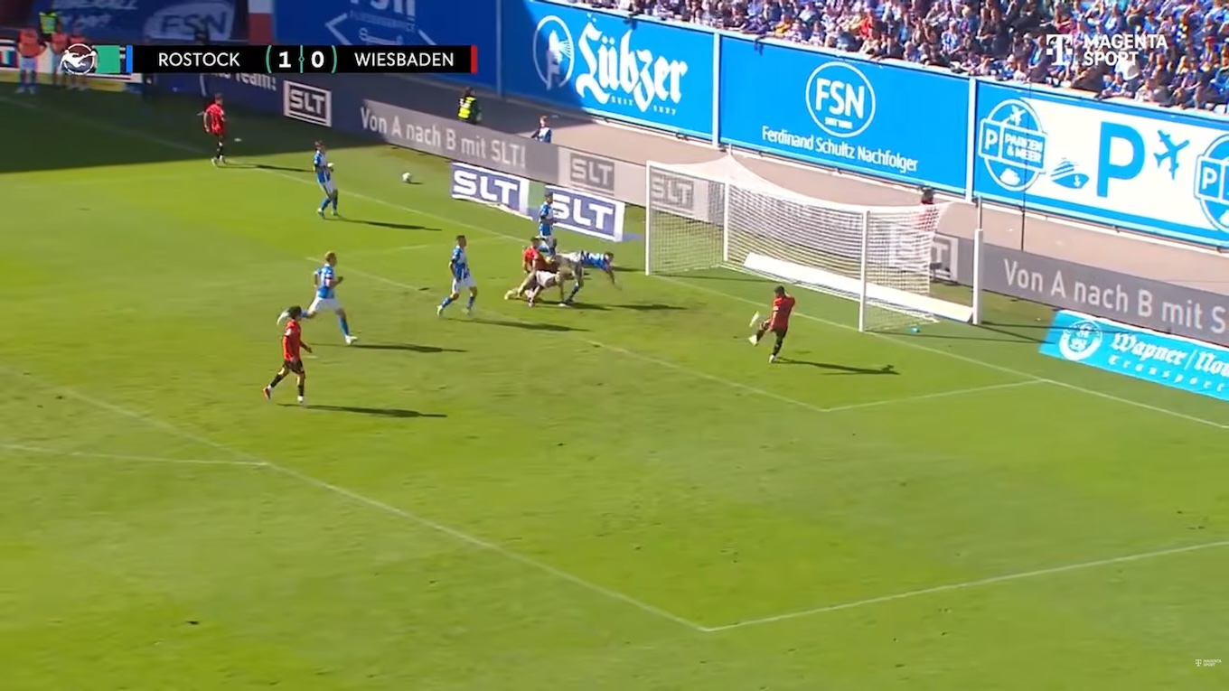 05.09.26, Hansa Rostock - SVWW 1:1, Screenshot Magenta Sport